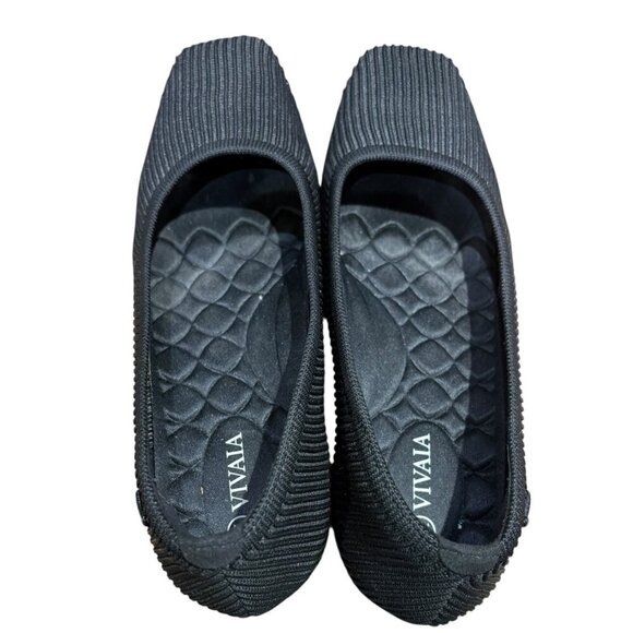 Vivaia Square-Toe Chunky Heels Melody Pro Black Size 8 - Picture 3 of 9